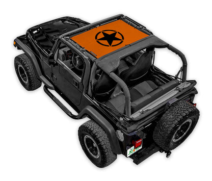 Jeep Wrangler TJ Sun Shade Stock Printed Shade Top (1997–2006)