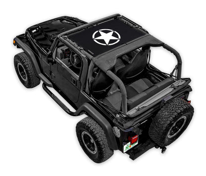 Jeep Wrangler TJ Sun Shade Stock Printed Shade Top (1997–2006)