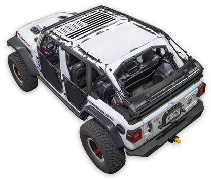 Jeep Wrangler JLU 4-Door Sun Shade Stock Printed Shade Top (2018–2026)
