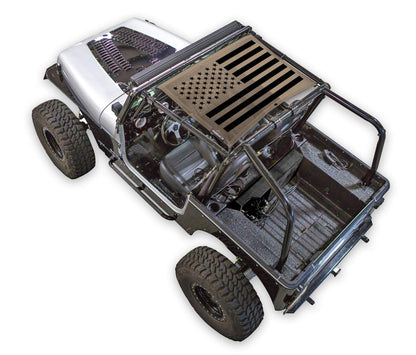 Jeep Wrangler YJ Sun Shade Stock Printed Shade Top (1987–1996)