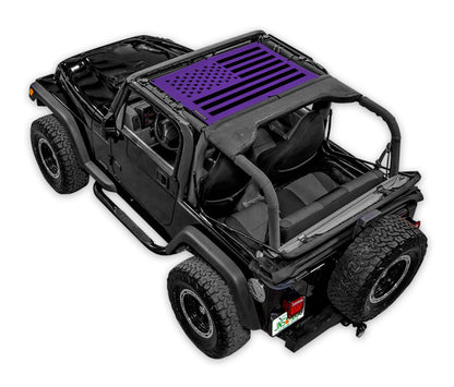 Jeep Wrangler TJ Sun Shade Stock Printed Shade Top (1997–2006)