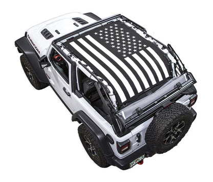 Jeep Wrangler JL 2-Door Sun Shade Stock Printed Shade Top (2018–2026)