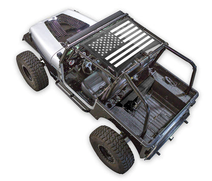Jeep Wrangler YJ Sun Shade Stock Printed Shade Top (1987–1996)