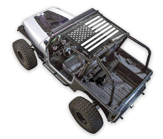 Jeep Wrangler YJ Sun Shade Stock Printed Shade Top (1987–1996)