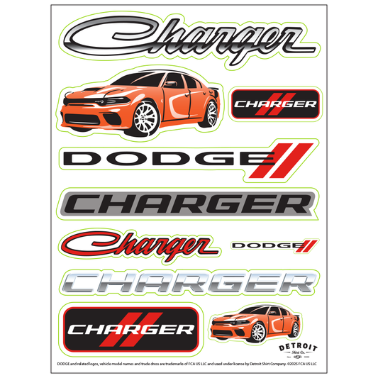 Sticker - Dodge Charger - Sheet