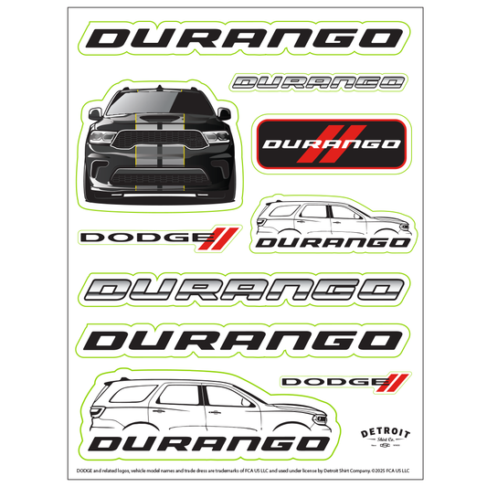 Sticker - Dodge Durango - Sheet