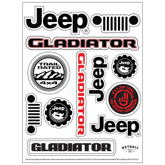 Sticker - Jeep® Gladiator - Sheet