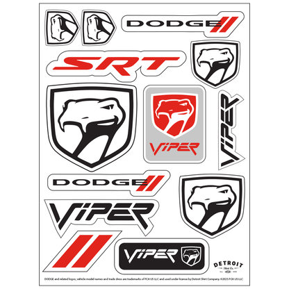 Sticker - Dodge Viper Sneaky Pete - Sheet