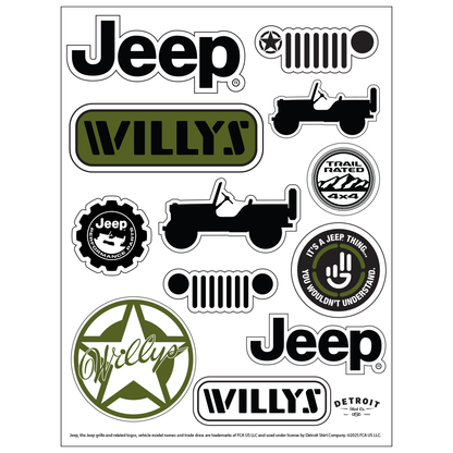 Sticker - Jeep® Willys - Sheet