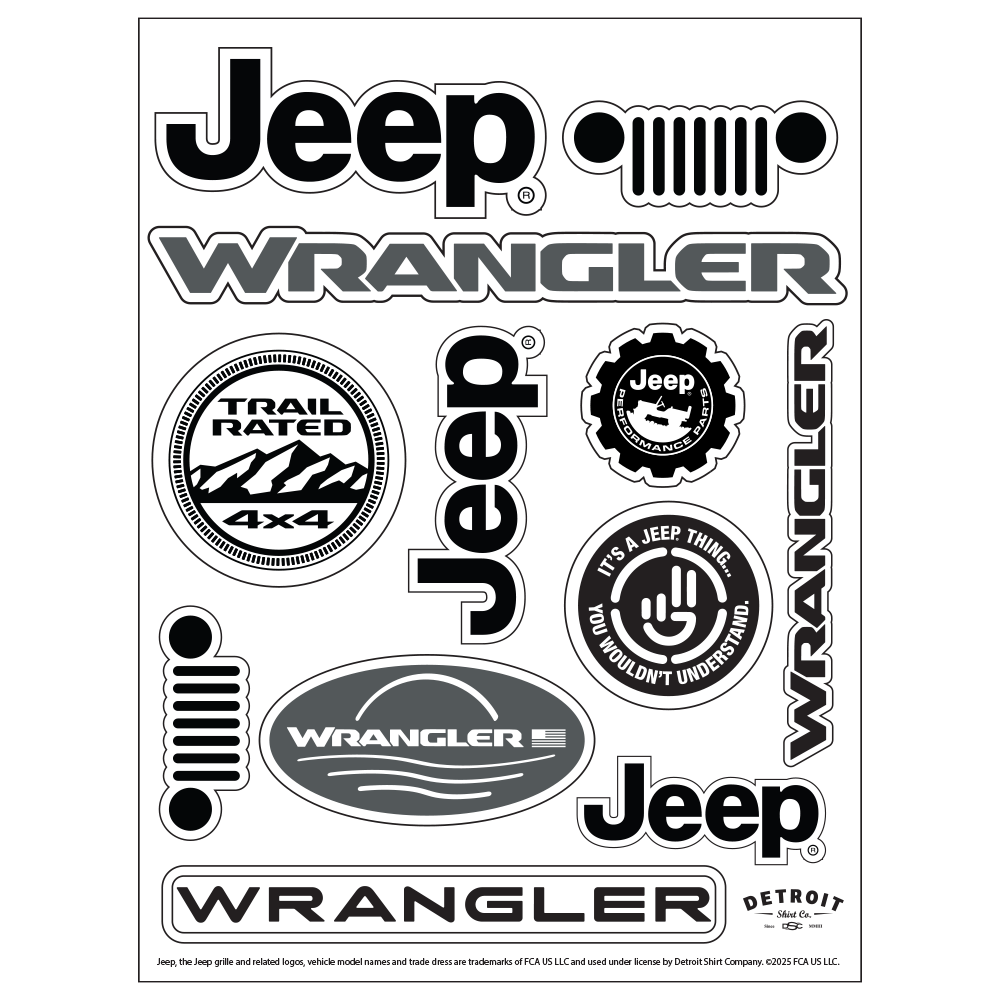 Sticker - Jeep® Wrangler - Sheet