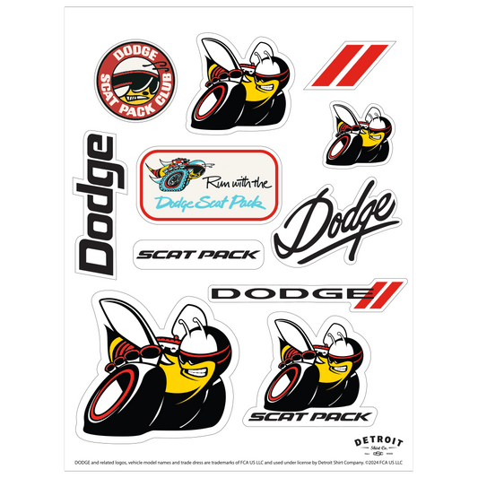 Sticker - Dodge Scat Pack - Sheet