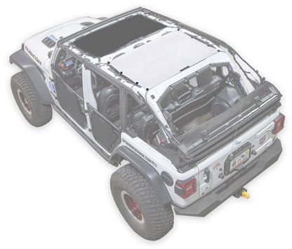 Jeep Wrangler JLU 4-Door Sun Shade Solid Color Shade Top (2018–2026)