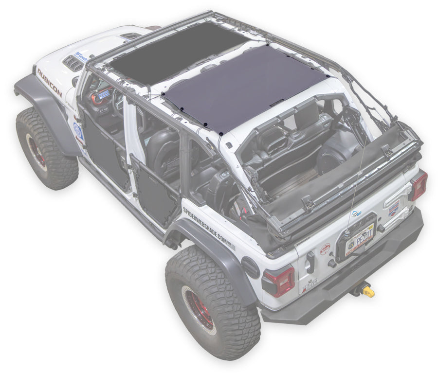 Jeep Wrangler JLU 4-Door Sun Shade Solid Color Shade Top (2018–2026)