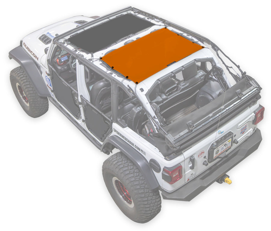 Jeep Wrangler JLU 4-Door Sun Shade Solid Color Shade Top (2018–2026)