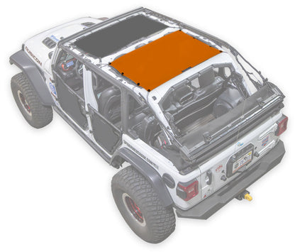 Jeep Wrangler JLU 4-Door Sun Shade Solid Color Shade Top (2018–2026)