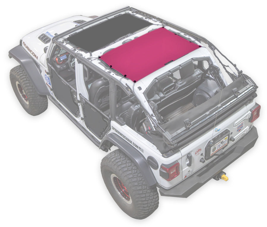 Jeep Wrangler JLU 4-Door Sun Shade Solid Color Shade Top (2018–2026)