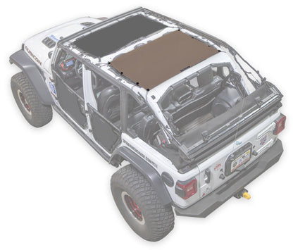 Jeep Wrangler JLU 4-Door Sun Shade Solid Color Shade Top (2018–2026)