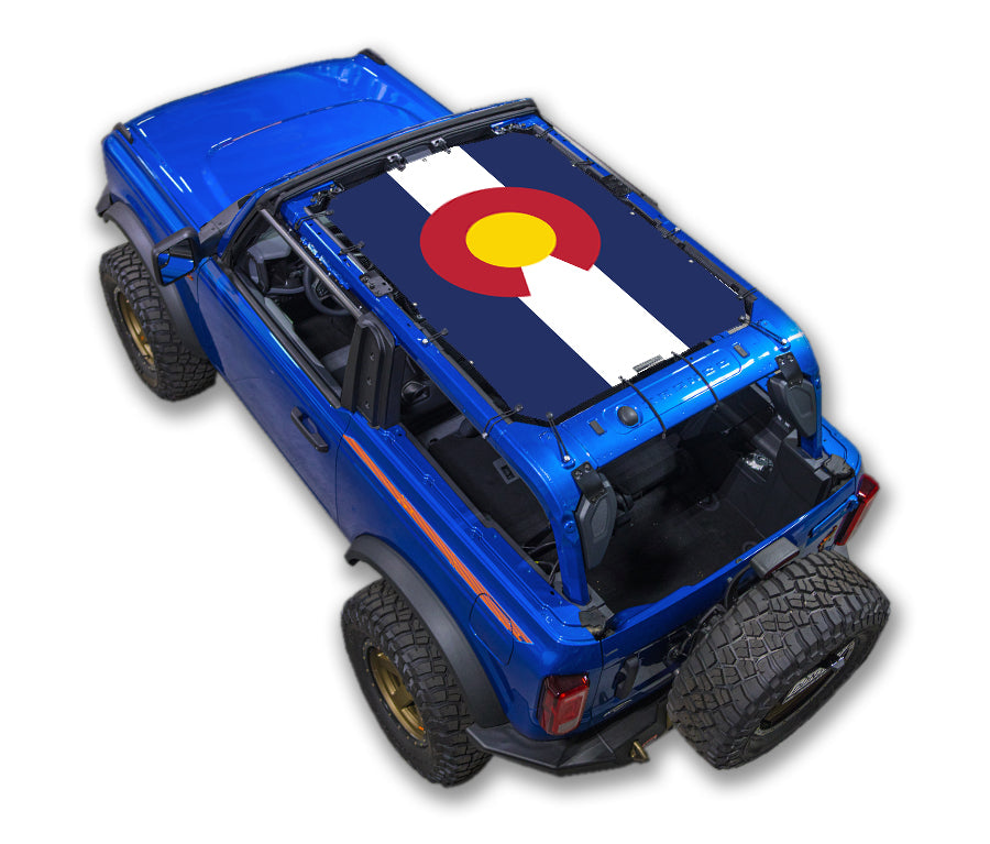 Ford Bronco Sun Shade Stock Printed Shade Top (2021–2026)