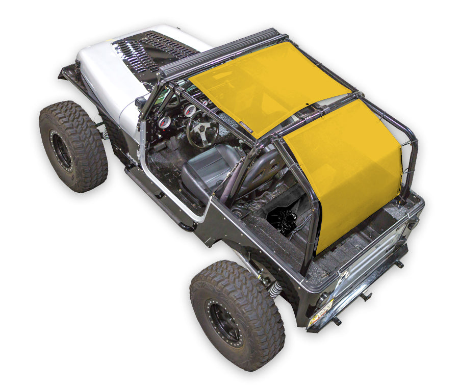 Jeep Wrangler YJ Sun Shade Solid Color Shade Top (1987–1996)