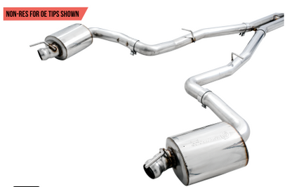 AWE Touring Cat-Back Exhaust 2015-2023 Challenger 6.2L/392/6.4L