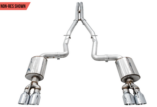 AWE Touring Cat-Back Exhaust, Chrome Tips 2017-2023 Challenger 5.7L