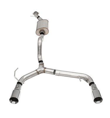 Corsa Sport Cat-Back Exhaust, Polished Tips, 2-door 2021-2023 Bronco 2.3L