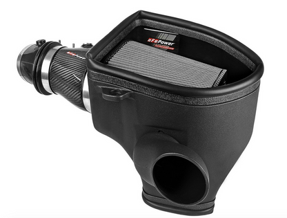 aFe Track Carbon Cold Air Intake, Pro Dry S Filter 2018-2023 Challenger 6.2L