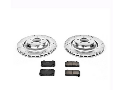 PowerStop Z23 Rear Brake Pad & Rotor Kit 2005-2023 Challenger/Charger (4-Piston)