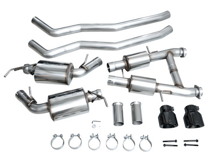 AWE Track Cat-Back Exhaust, Black Tips 2011-2023 Durango 5.7L