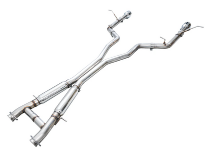 AWE Track Cat-Back Exhaust, Chrome Tips 2018-2023 Durango 6.4L/6.2L