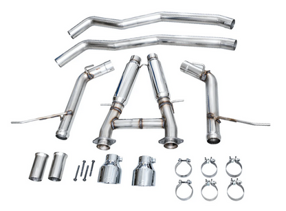 AWE Track Cat-Back Exhaust, Chrome Tips 2018-2023 Durango 6.4L/6.2L