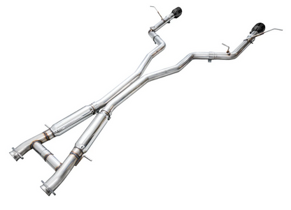 AWE Track Cat-Back Exhaust, Black Tips 2018-2023 Durango 6.4L/6.2L