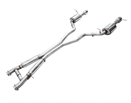 AWE Touring Cat-Back Exhaust, Chrome Tips 2018-2023 Durango 6.4L/6.2L