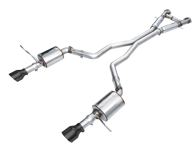 AWE Touring Cat-Back Exhaust, Black Tips 2018-2023 Durango 6.4L/6.2L