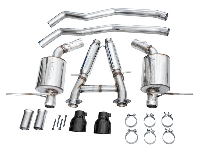 AWE Touring Cat-Back Exhaust, Black Tips 2018-2023 Durango 6.4L/6.2L