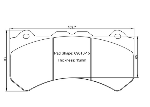 Paragon Front Road/Track Brake Pads 2015-2023 Challenger/Charger