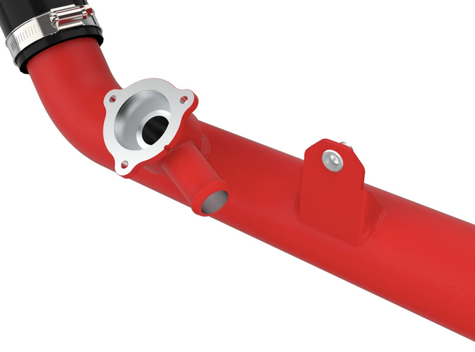 aFe BladeRunner 2-3/4" Aluminum Hot Charge Pipe Red 2020-2021 Explorer ST