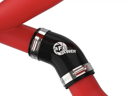 aFe BladeRunner 2-3/4" Aluminum Hot Charge Pipe Red 2020-2021 Explorer ST