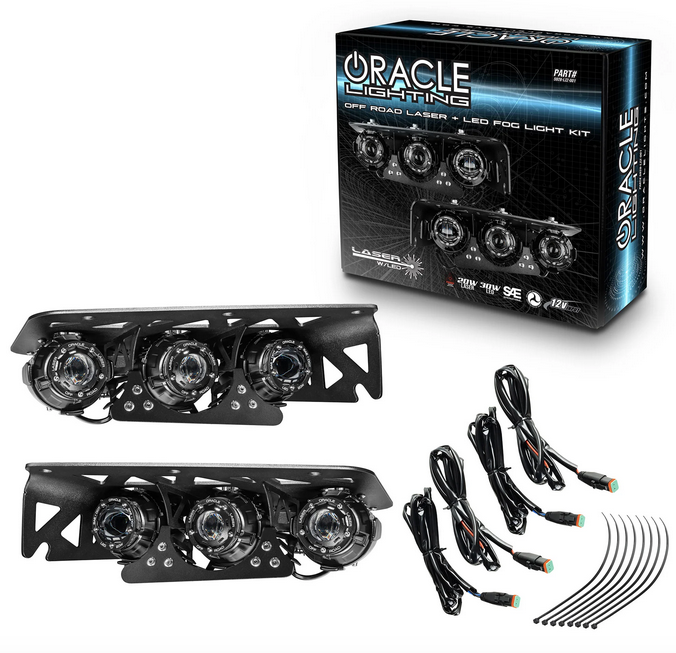 Oracle Laser Auxiliary Light / LED Fog Light Kit 2021-2024 Bronco