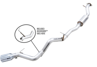 AWE 0FG Catback Exhaust, 5" Chrome Tip 2021-2024 Bronco