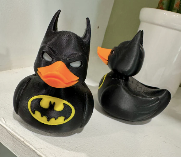 Black Bat Dude Super Hero Duck