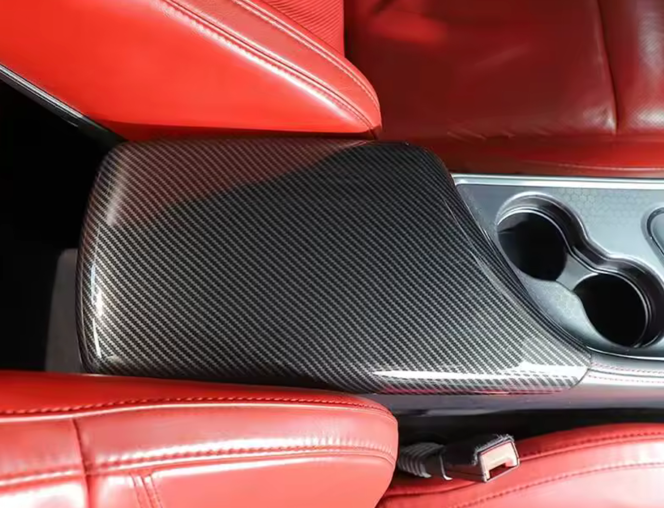 Center Console Armrest Cover (Carbon Print ) 2015-2023 Challenger