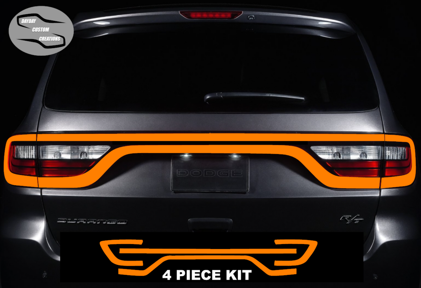 14-25 Dodge Durango Colored Taillight Tint Overlay