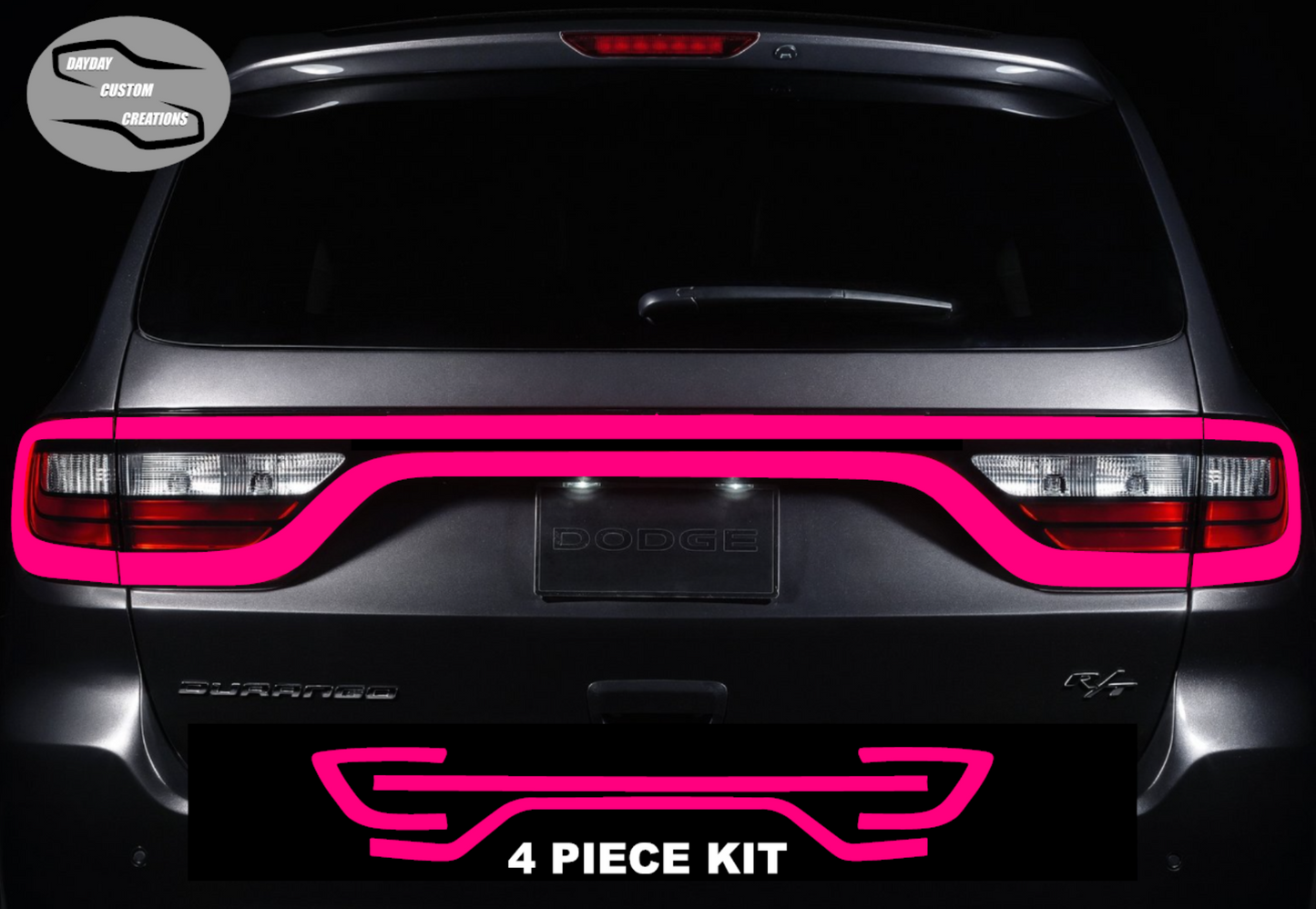 14-25 Dodge Durango Colored Taillight Tint Overlay