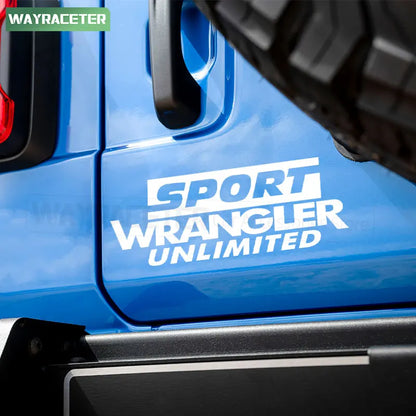 Jeep Wrangler Reflective Fender & Hood Decal – Rubicon / Unlimited / Sport | JK JL TJ YJ CJ