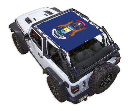 Jeep Wrangler JL 2-Door Sun Shade Stock Printed Shade Top (2018–2026)