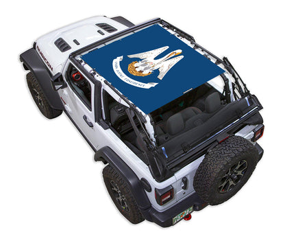 Jeep Wrangler JL 2-Door Sun Shade Stock Printed Shade Top (2018–2026)