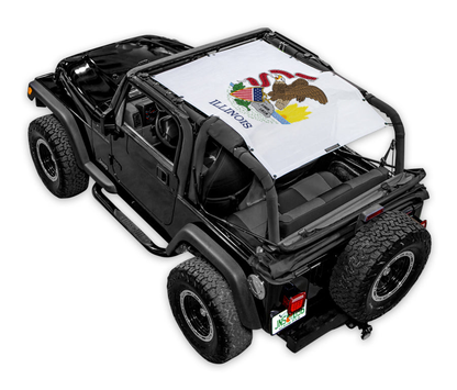 Jeep Wrangler TJ Sun Shade Stock Printed Shade Top (1997–2006)