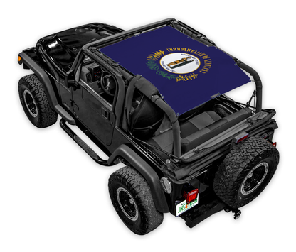 Jeep Wrangler TJ Sun Shade Stock Printed Shade Top (1997–2006)
