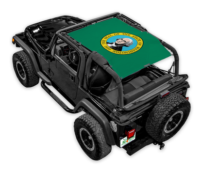 Jeep Wrangler TJ Sun Shade Stock Printed Shade Top (1997–2006)